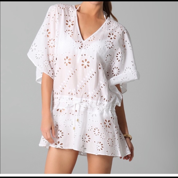 Vix by Paula Hermanny white eyelet coverup. - Picture 2 of 7